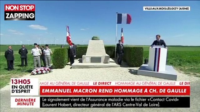 Emmanuel Macron rend hommage au général de Gaulle, 80 ans après la bataille de France (vidéo)