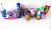 Mixing crazy candy lollipop ice cream slime candy jelly beans toy candy dispensers