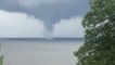 Large tornado crosses Lake Wright Patman