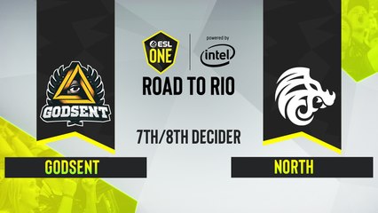 CSGO - North vs. GODSENT [Dust2] Map 1 - ESL One Road to Rio -  7th8th place decider - EU