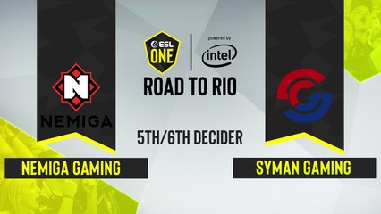 CSGO - Nemiga Gaming vs. Syman Gaming [Overpass] Map 2 - ESL One Road to Rio - 5th6th place decider - CIS