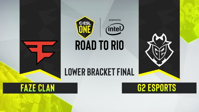 CSGO - FaZe Clan vs. G2 Esports [Mirage] Map 2 - ESL One Road to Rio - Lower Bracket Final - EU