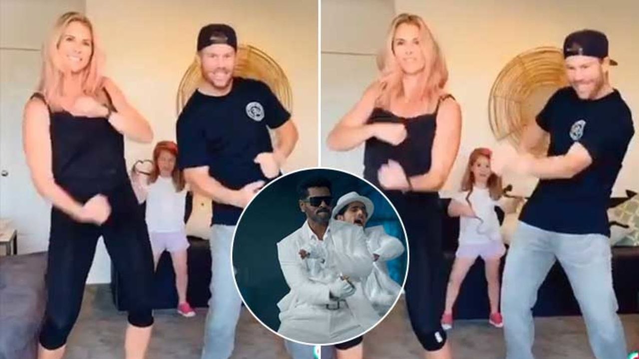 David Warner Dances With Wife On Famous Prabhud...