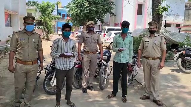 कांधला पुलिस ने चोरी की 5 बाईकों सहित दो बदमाशों को किया गिरफ्तार
