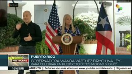 Puerto Rico: firman ley para celebrar plebiscito de estadidad sí o no