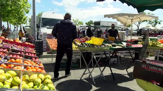 Réouverture du marché à Martigues: clients et commerçants heureux