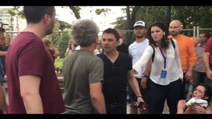 Report TV -Shtyrje dhe shpulla! Sherr mes vetë protestuesve të Teatrit Kombëtar