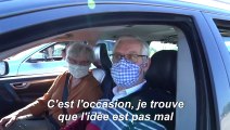 A Châlons-en-Champagne, la messe redémarre... en voiture!
