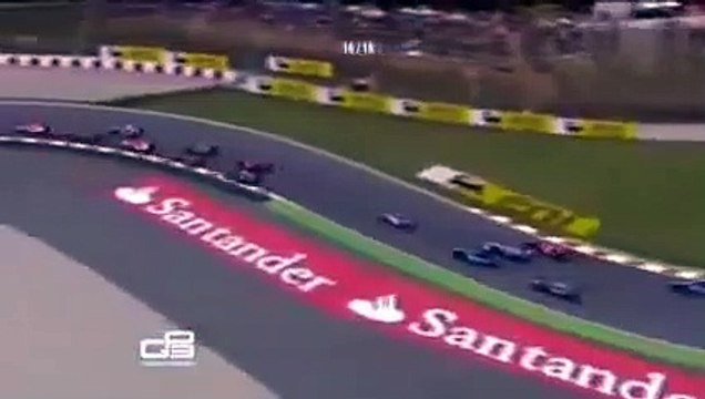 GP3 2012 Barcelona start crash