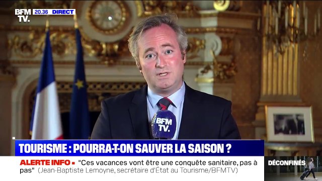 Vacances: Il faudra bannir l'entassement, éviter les brassage de population , déclare Jean-Baptise Lemoyne (ministère de l'Europe et des Affaires étrangères)