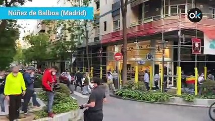 Manifestación en la calle Nuñez de Balboa