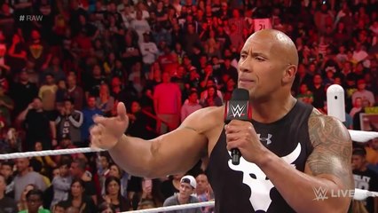 The Rock and The Usos lay the smackdown on The New Day- Raw, Jan. 25,