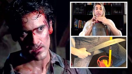 Foley artist recreates the iconic sounds of 'Evil Dead II' from home