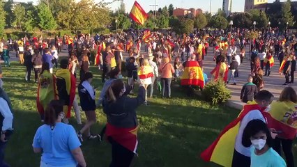 Cacerolada en Valladolid, España pidiendo la dimisión de Sánchez y su Gobierno (I)