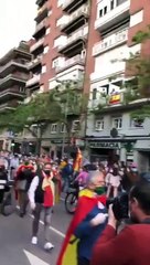Cacerolada en Madrid -Paseo de la Habana-, España pidiendo la dimisión de Sánchez y su Gobierno