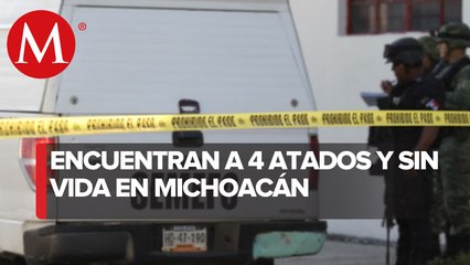 Encuentran 4 cuerpos baleados en Uruapan