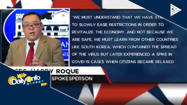 #DailyInfo | Palasyo, muling nagpaalala sa publiko sa pagsunod sa health protocols