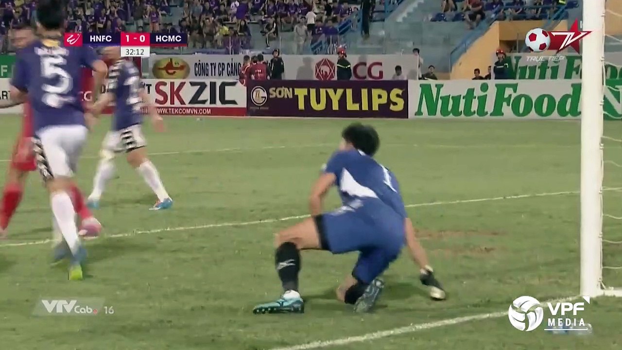 Hà Nội FC - CLB TP. HCM | Quang Hải lập siêu phẩm  Hoàng Vũ Samson hoàn tất cú poker  | VPF Media