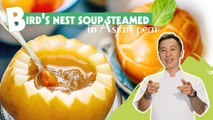 COOLING AND FOSTERING HEALTH WITH BIRD'S NEST SOUP STEAMED IN ASIAN PEAR