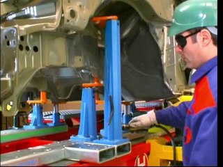 Collision repair history ,How to setup a car on a Celette car frame machine with jigsystem