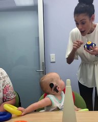 Deaf Baby Hearing Sound for the first time