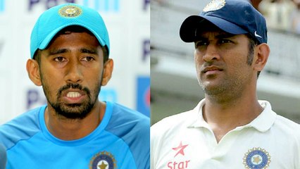 Saha reveals how he got his debut along with Dhoni.