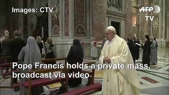Pope Francis holds mass commemorating centenary of John-Paul II