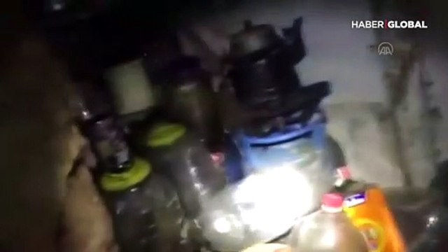 Lice'de teröristlerin kullandığı 2 sığınak imha edildi