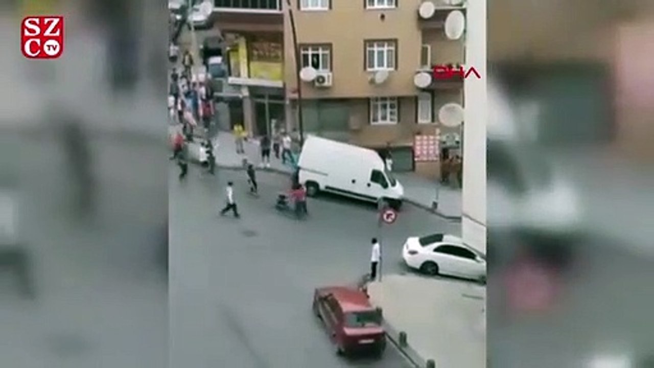 Gaziosmanpaşa'da meydan kavgası kamerada