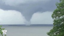 Les images d’une impressionnante trombe marine sur un lac du Texas