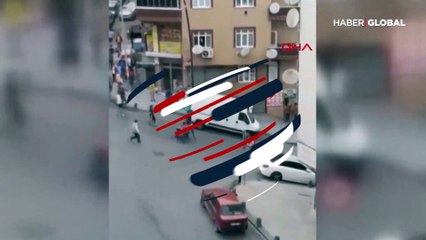İki grup arasındaki meydan kavgası... Siren sesini duyunca böyle kaçtılar