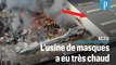 Incendie au Blanc-Mesnil : l’usine de masques sauvée par les pompiers