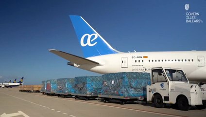 Baleares recibe 120 toneladas de material sanitario