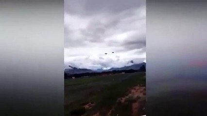 Kanada'da gösteri uçuşu yapan jet düştü