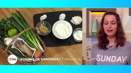 Accras de sardines et sauce au yaourt