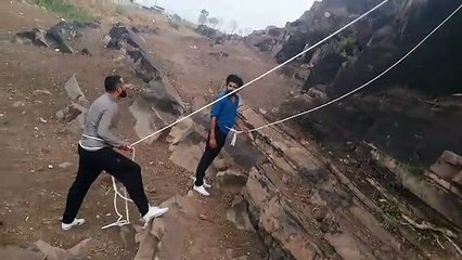 लॉकडाउन में होशंगाबाद की पहाड़ी पर्वतारोहियों के लिए बनी पर्वत