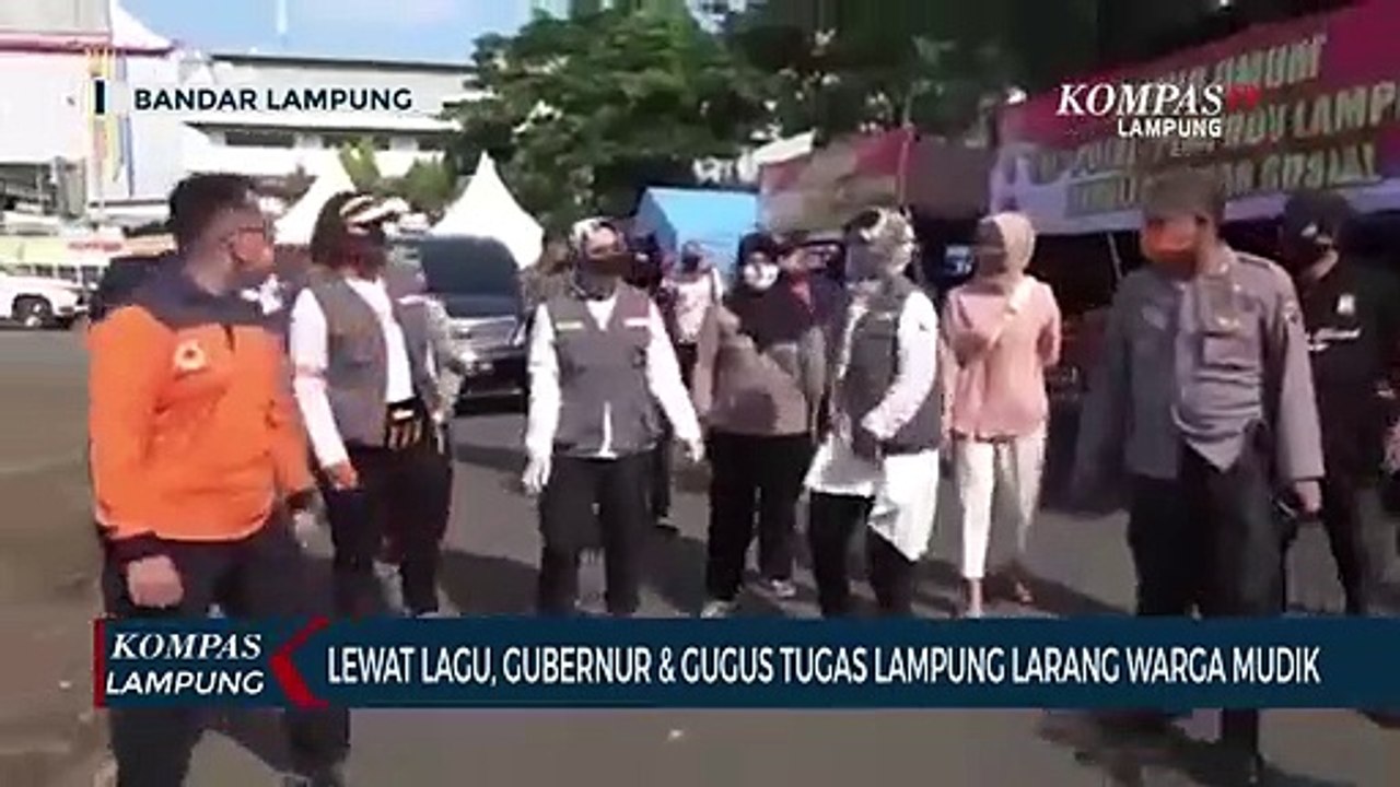 Lewat Lagu, Gubernur & Gugus Tugas Lampung Larang Warga Mudik