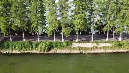 لقطات جوية للحركة في شوارع ووهان الصينية