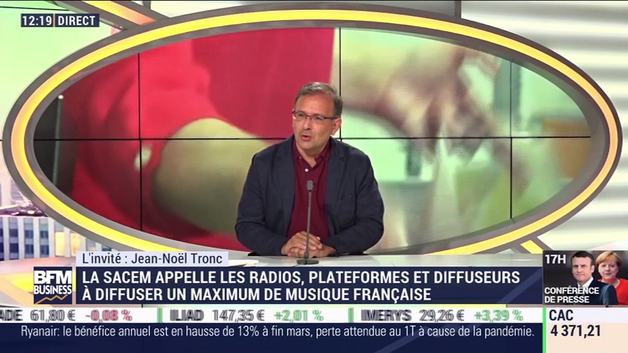 Jean-Noël Tronic (Sacem) : La Sacem appelle les radios, plateformes et diffuseurs à diffuser un maximum de musique française - 18/05
