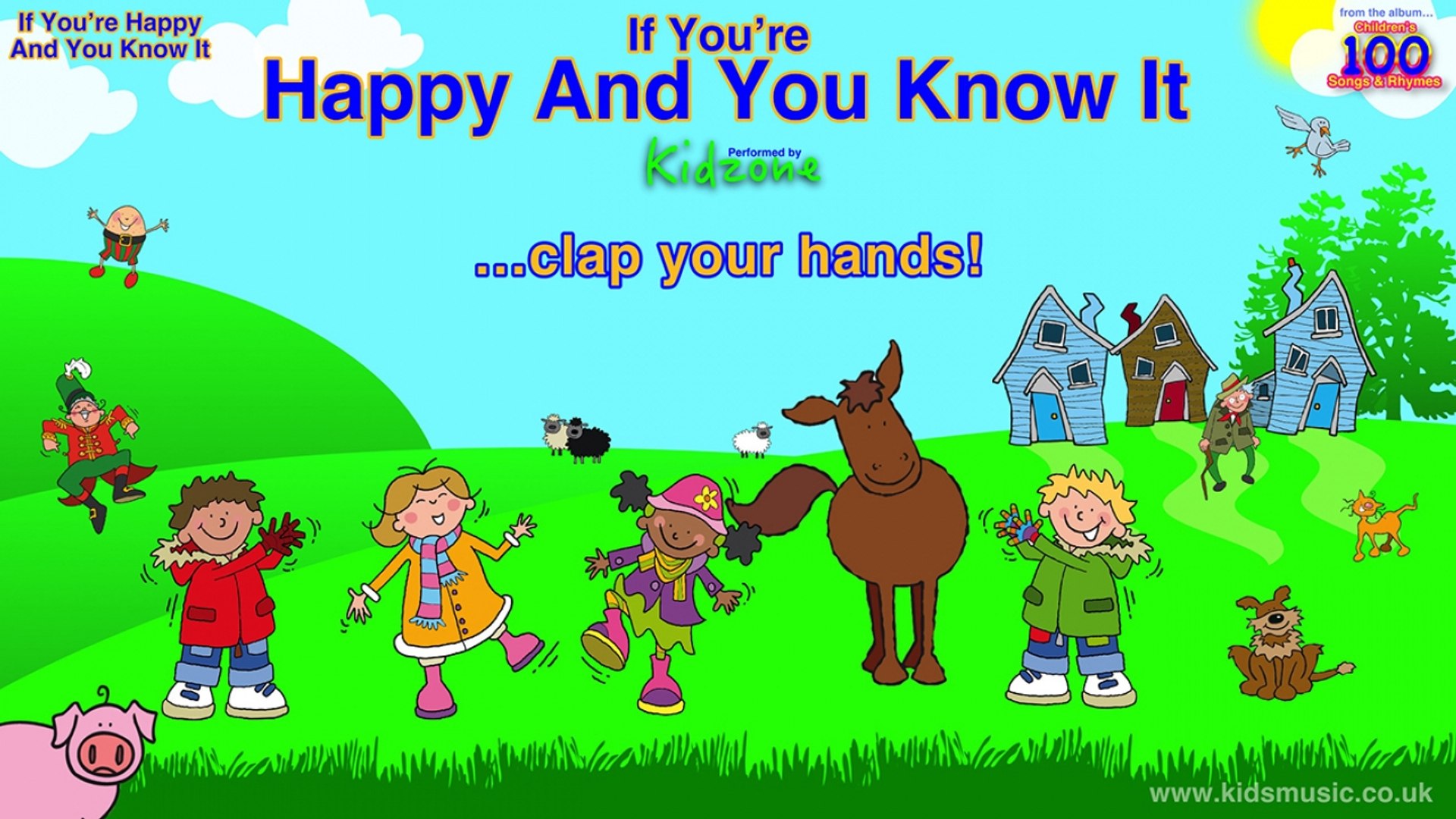 If you are happy and you know it nursery rhyme for kids with lyrics
