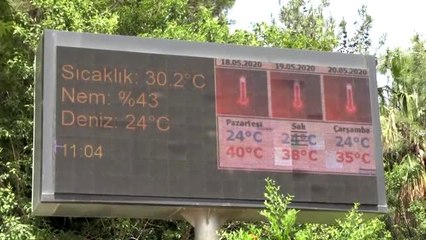 Antalya'da sıcak hava etkisini sürdürüyor