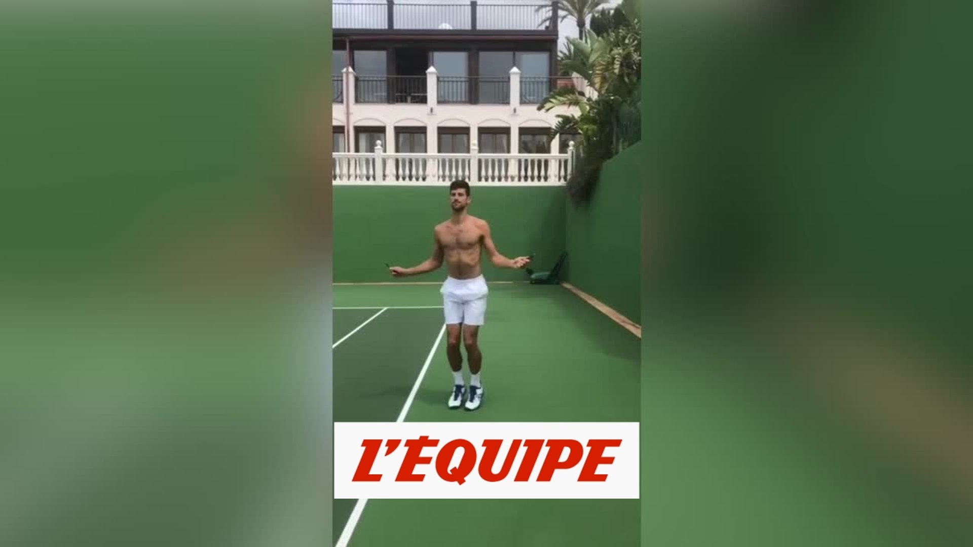 Le «défi corde à sauter» de Djokovic - Tennis - WTF - Vidéo Dailymotion