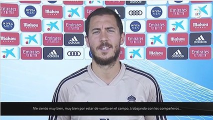 Hazard: “Me siento muy bien por estar de vuelta con los compañeros"