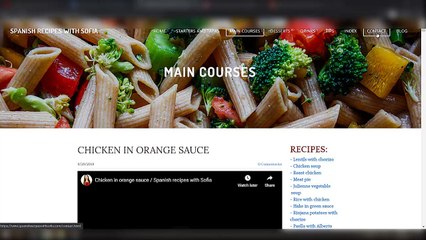 Spanish recipes with Sofia Interview