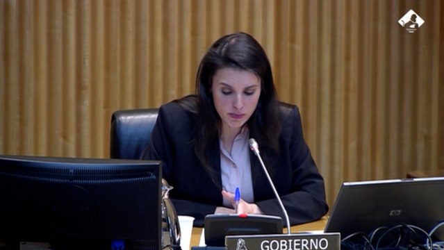 Irene Montero comparece en el Congreso de los Diputados