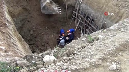 Göçük altında kalan 70 yaşındaki işçi hayatını kaybetti