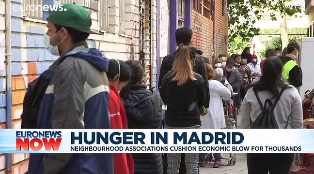 Coronavirus fallout: Hunger queues in Madrid in wake of COVID-19 lockdown