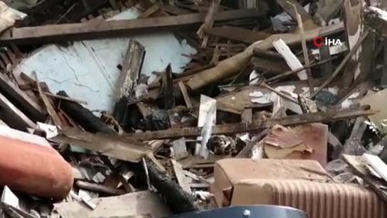 Beyoğlu'nda 3 ay önce yanan evde kafatası bulundu