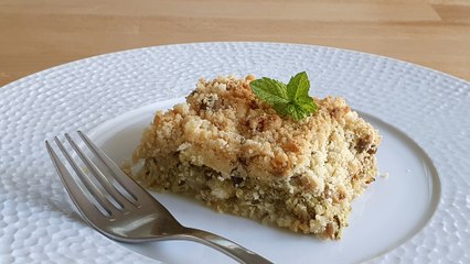 Recette du crumble de courgettes, chèvre et menthe