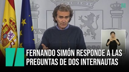 Fernando Simón responde a las preguntas de dos internautas